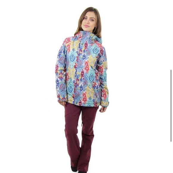 Burton Ski Jacket Snowboard Hooded DryRide Mountain Dew Print Limited Edition - Picture 2 of 11